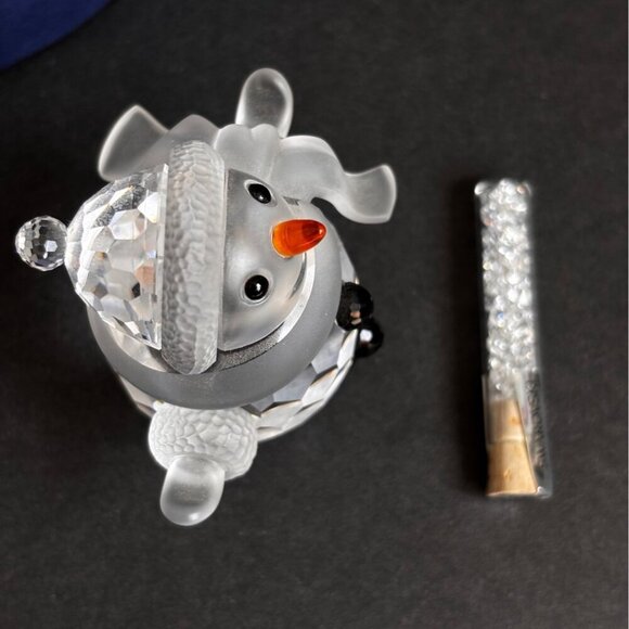 Swarovski Crystal Snowman Figurine Crystal Snowflakes Box New 250229 - Picture 5 of 12